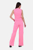 FUSHIA BARBIE TWILL MOM FIT PANTS S24086