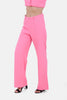 FUSHIA BARBIE TWILL MOM FIT PANTS S24086