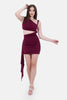 BURGANDY CHARM Dress S24190