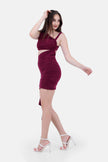 BURGANDY CHARM Dress S24190