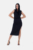 BLACK Hoodie Dress S24157