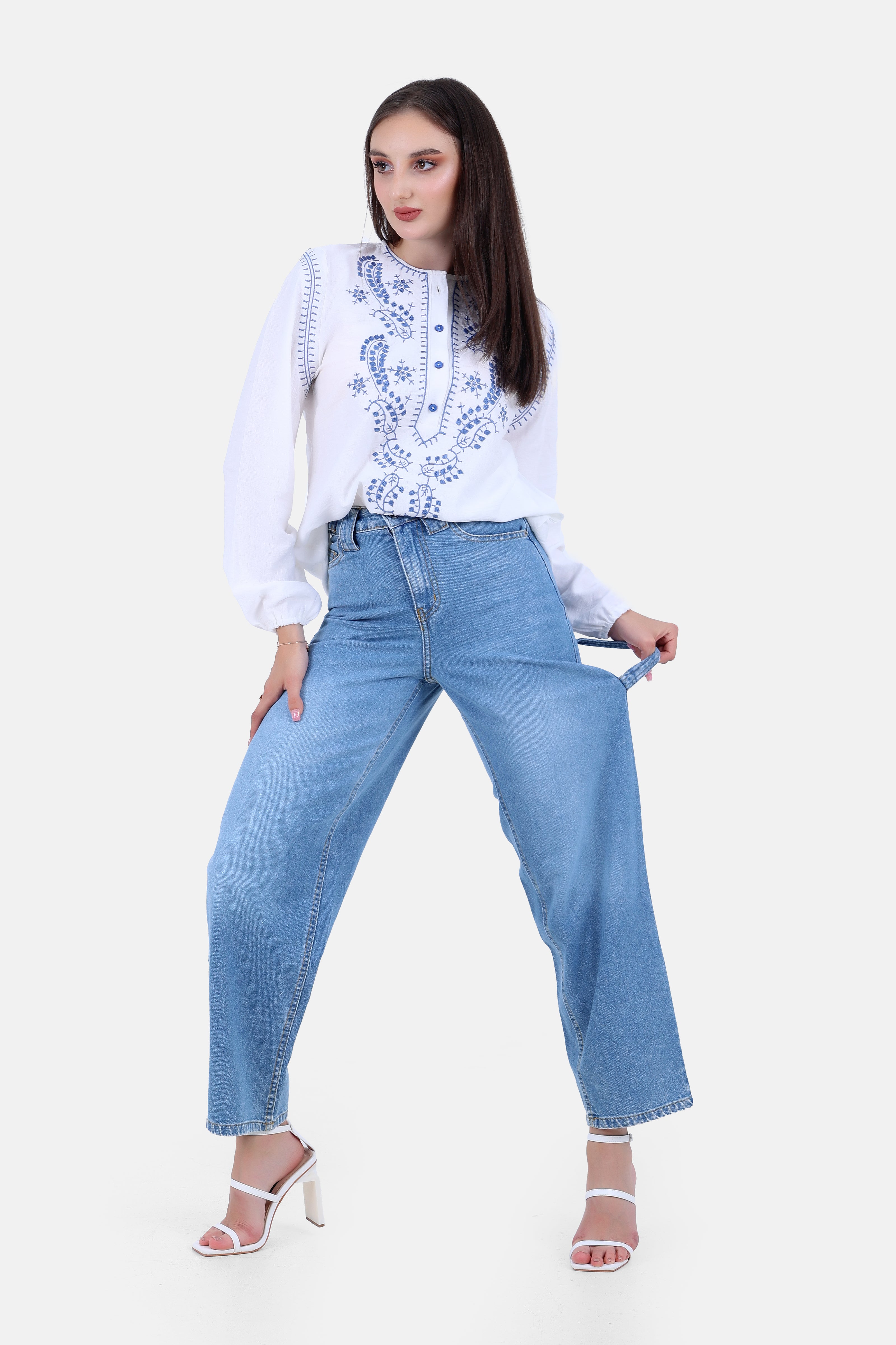 BLUE JEANS PANTS CARROT S24092