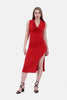 RED Hoodie Dress S24157