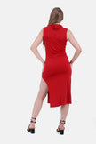 RED Hoodie Dress S24157