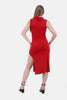 RED Hoodie Dress S24157