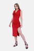 RED Hoodie Dress S24157