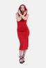 RED Hoodie Dress S24157