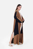 BLACK LONG KIMONO CUT & SAW S24035