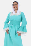 Turquoise MODESTY Dress -S24216