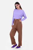 BROWN BARBIE TWILL SHORT PANT CHINO POCKET S24099