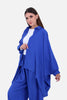 BLUE CRASH OVER SIZE BLOUSE S24054