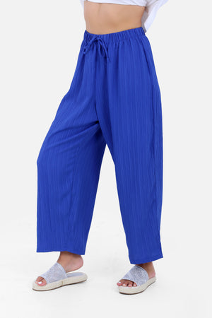 BLUE CRASH ELASTIC WAIST PANTS S24053