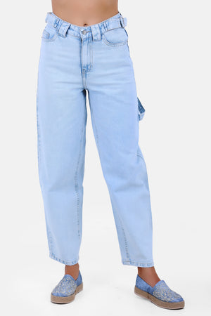 LIGHT BLUE JEANS PANTS CARROT S24092