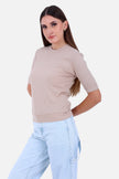 BEIGE REB SHORT T-SHIRT CREW NECK LONG SLEEVES S24103