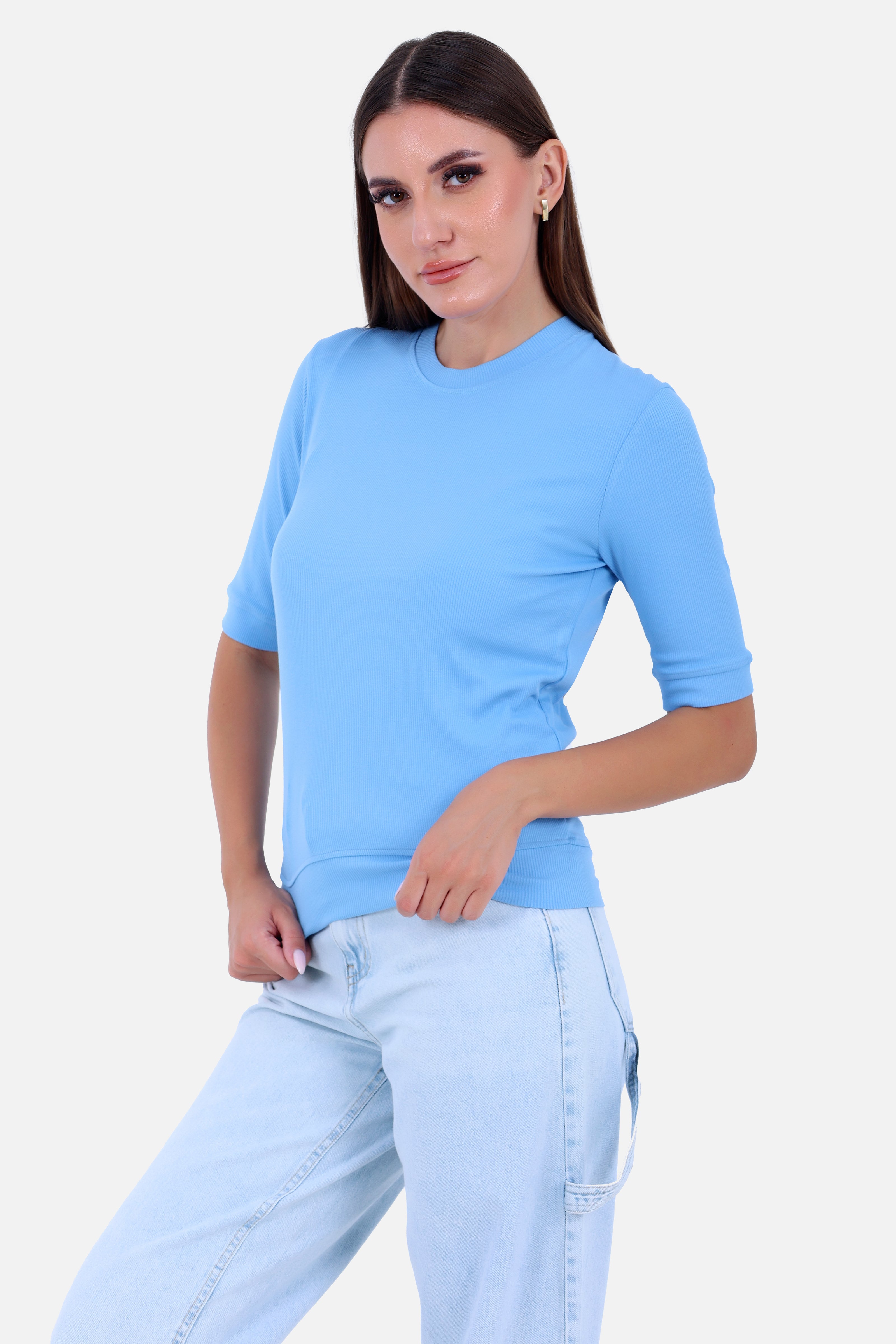 BLUE REB SHORT T-SHIRT CREW NECK LONG SLEEVES S24103