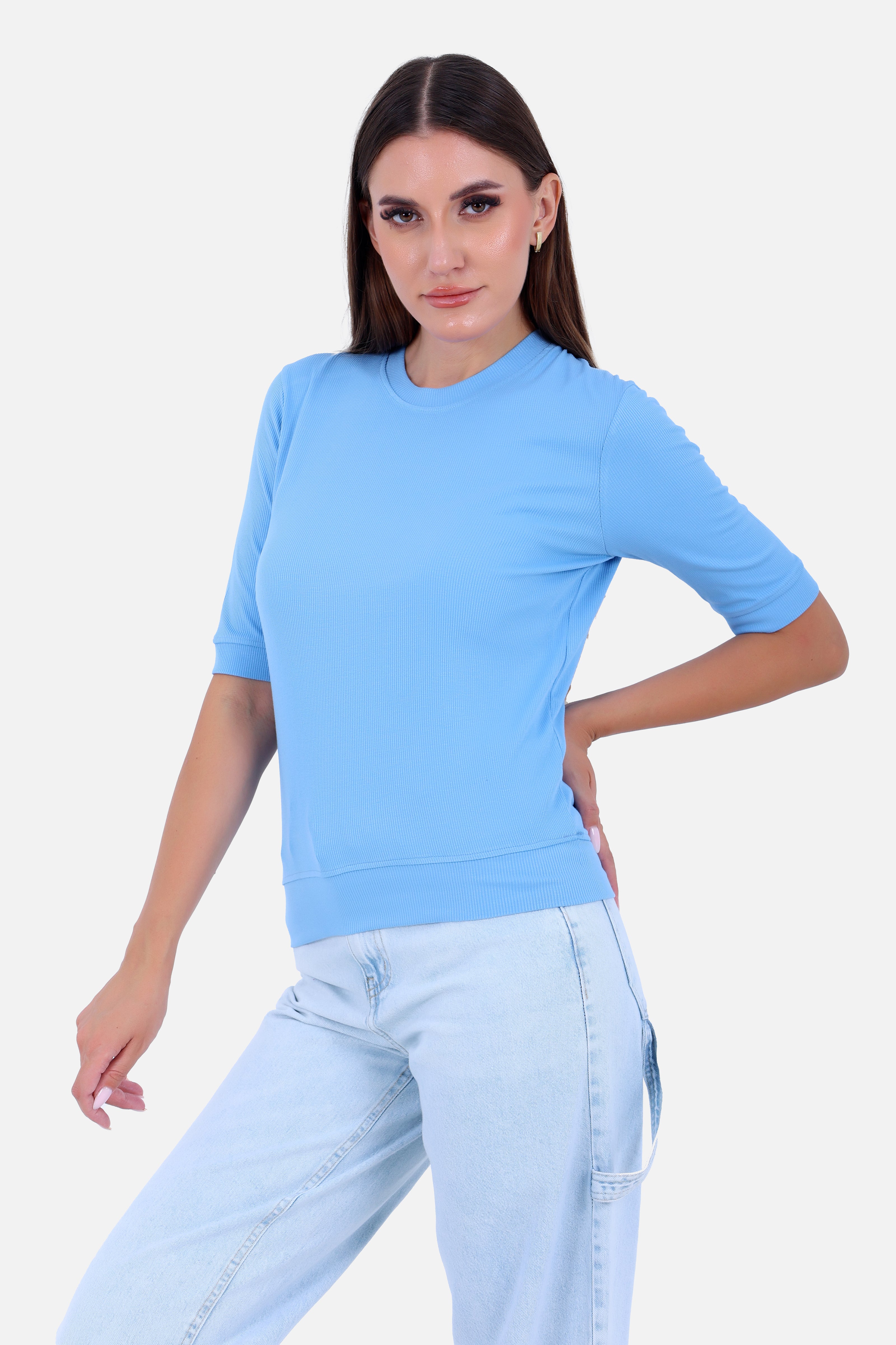 BLUE REB SHORT T-SHIRT CREW NECK LONG SLEEVES S24103