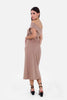 BEIGE Shoulder Gown Dress  S24156