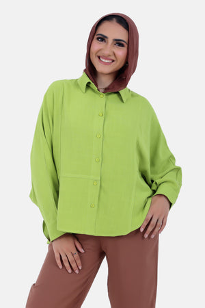 Lemon Over Sized Blouse- S24193