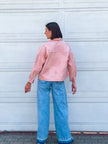 Pink gabardine jacket s24183