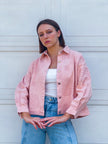 Pink gabardine jacket s24183