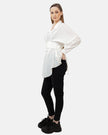 White SHORT BLOUSE WITH BELT S24033