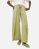 OLIVE TINSIL WIDE LEG ELASTIC WAIST PANTS S24133