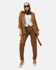 BROWN BARBIE TWILL BLAZER HIDDEN BUTTONS S24059