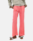 Fuchsia tensile wide leg 1/2 elastic waist pants s24135