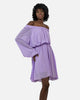 PURPLE CHIFFON Beach-Babe Off Shoulder Dress S24081