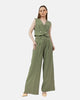 OLIVE POLY LYCRA CLASSIC PANTS  S24026