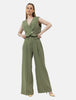 OLIVE POLY LYCRA CLASSIC PANTS  S24026