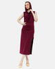 Burgundy Hoodie Dress S24157