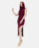 Burgundy Hoodie Dress S24157