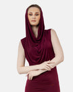 Burgundy Hoodie Dress S24157