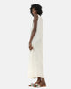 White LINEN LONG DRESS S24062