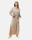 BEIGE YORU Malibu Dress S24082