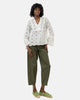 OLIVE GABARDINE  CARROT  PANTS S24108