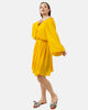 Yellow CHIFFON Beach-Babe Off Shoulder Dress  S24081