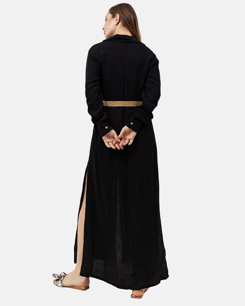 Black yoru malibu dress s24082