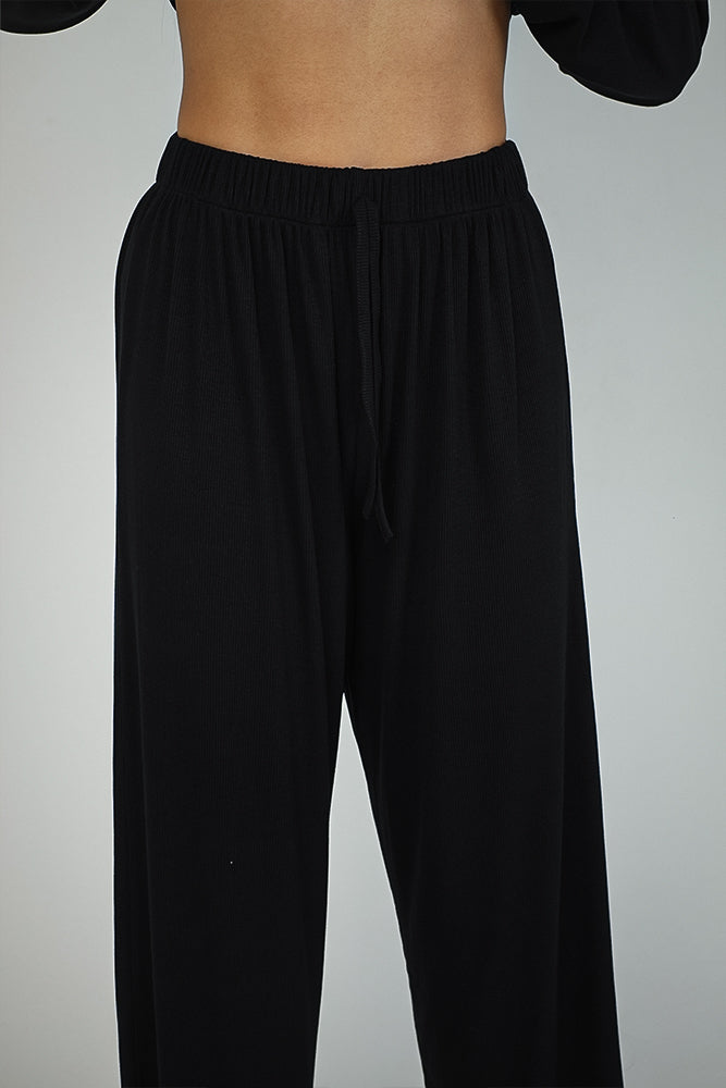 بنطلون ريب بخصر مطاطي - s5029