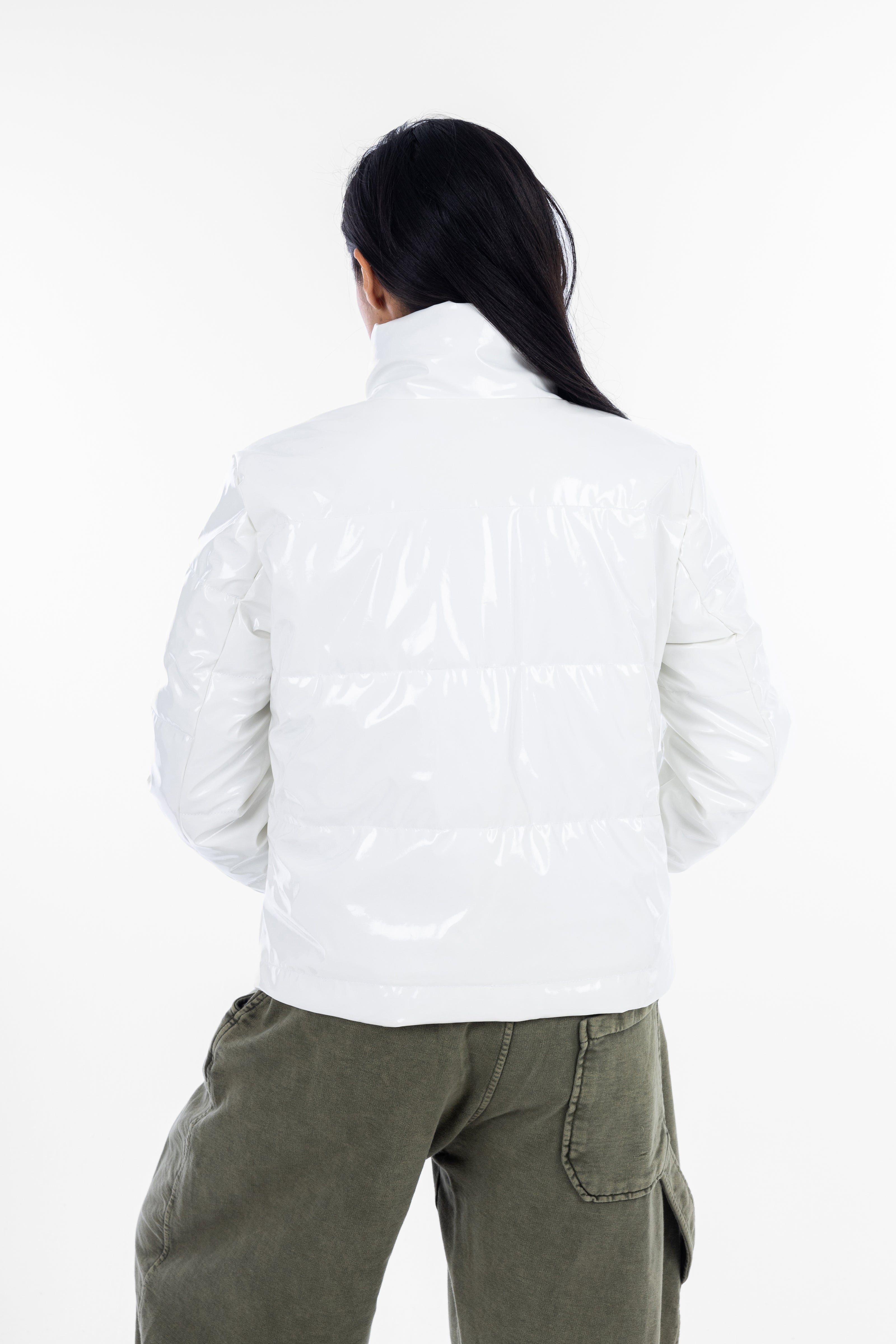 White Ice-Gloss Jacket w23036