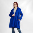 Royal Suede Open Coat With Colar W23014