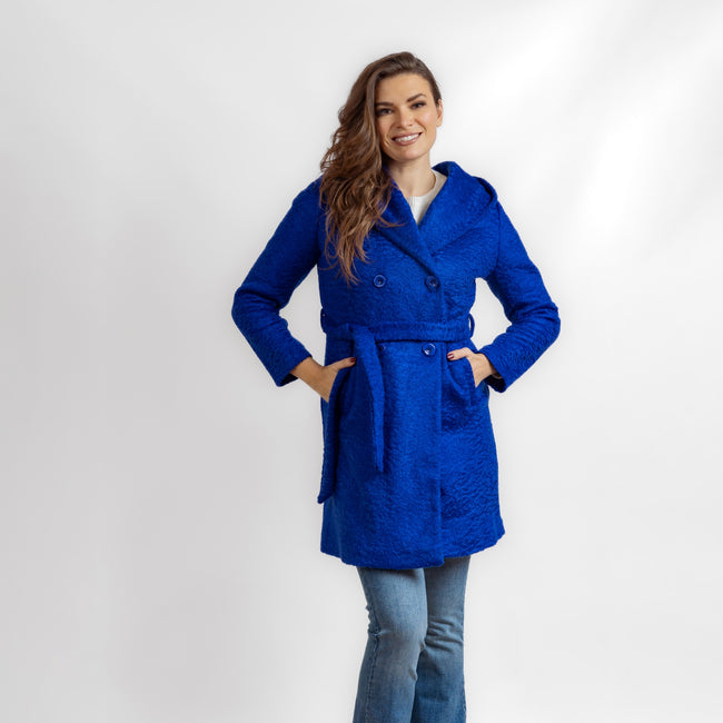 Blue Hoodie Jacket-W23009