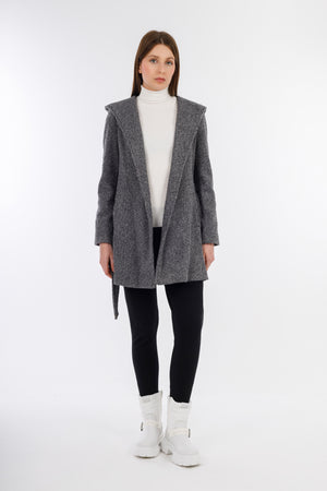 Grey Old-Money Coat-W24002