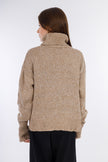 Beige Winterwillow Turtle-neck Pullover-W24015