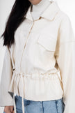 White Leather SnowTight Jacket-W24079