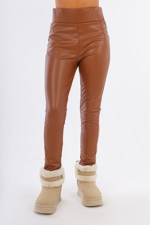 Havan Leather Skinny Pants-W24091