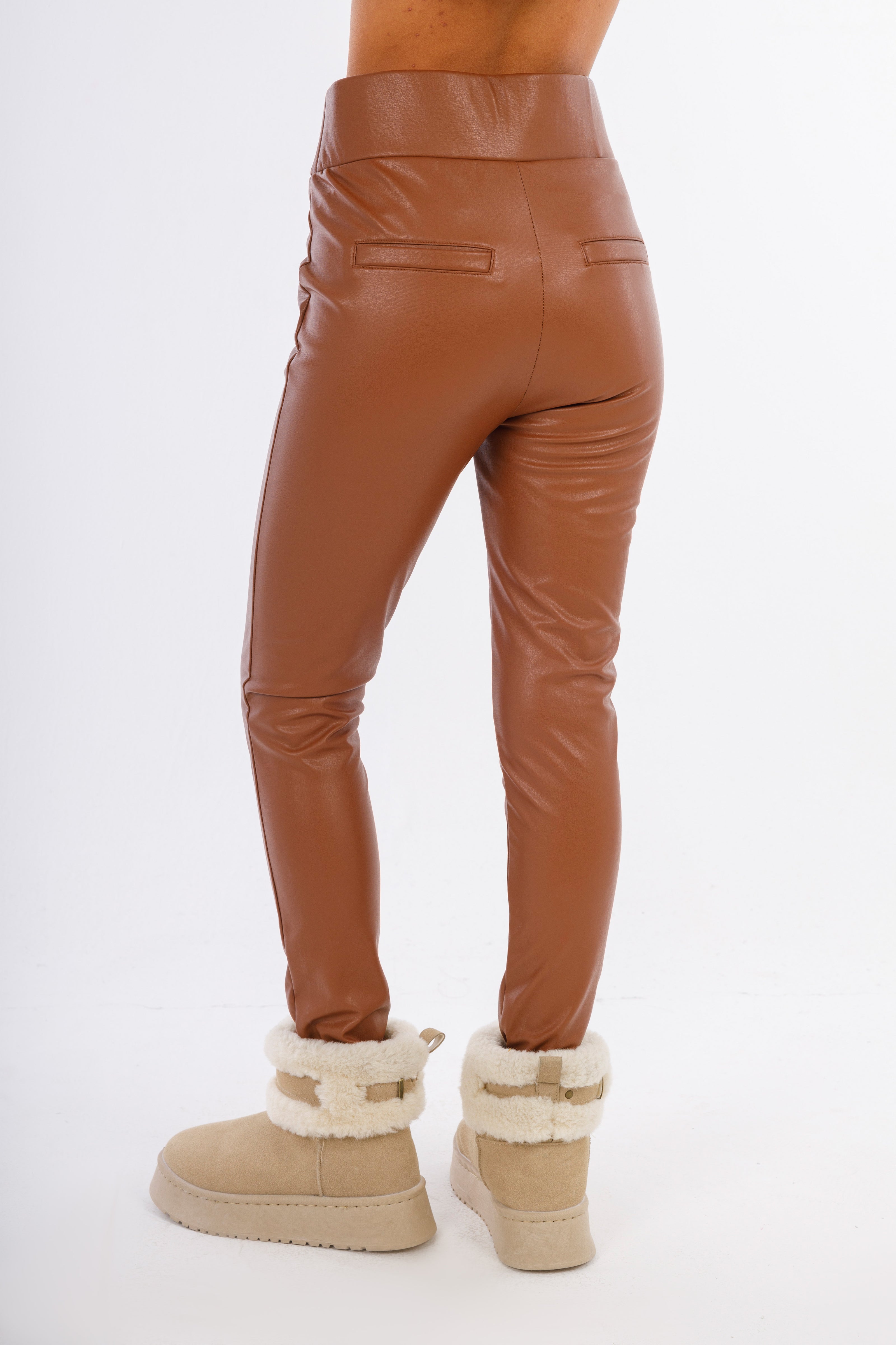 Havan Leather Skinny Pants-W24091