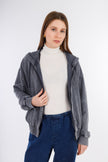 Light Grey Melton Jacket-W24094