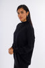 Black Snuggy Pullover Set-W24098